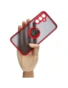 Hurtownia GSM - Bizon Case Hybrid Ring Samsung Galaxy A54 5G füstös, piros kerettel - BIZ7544 - {ean13} - Hurt