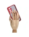 Wholesale Bizon Case Hybrid Ring Samsung Galaxy A54 5G smoky with a red frame - BIZ7544 - {ean13} - Hurt