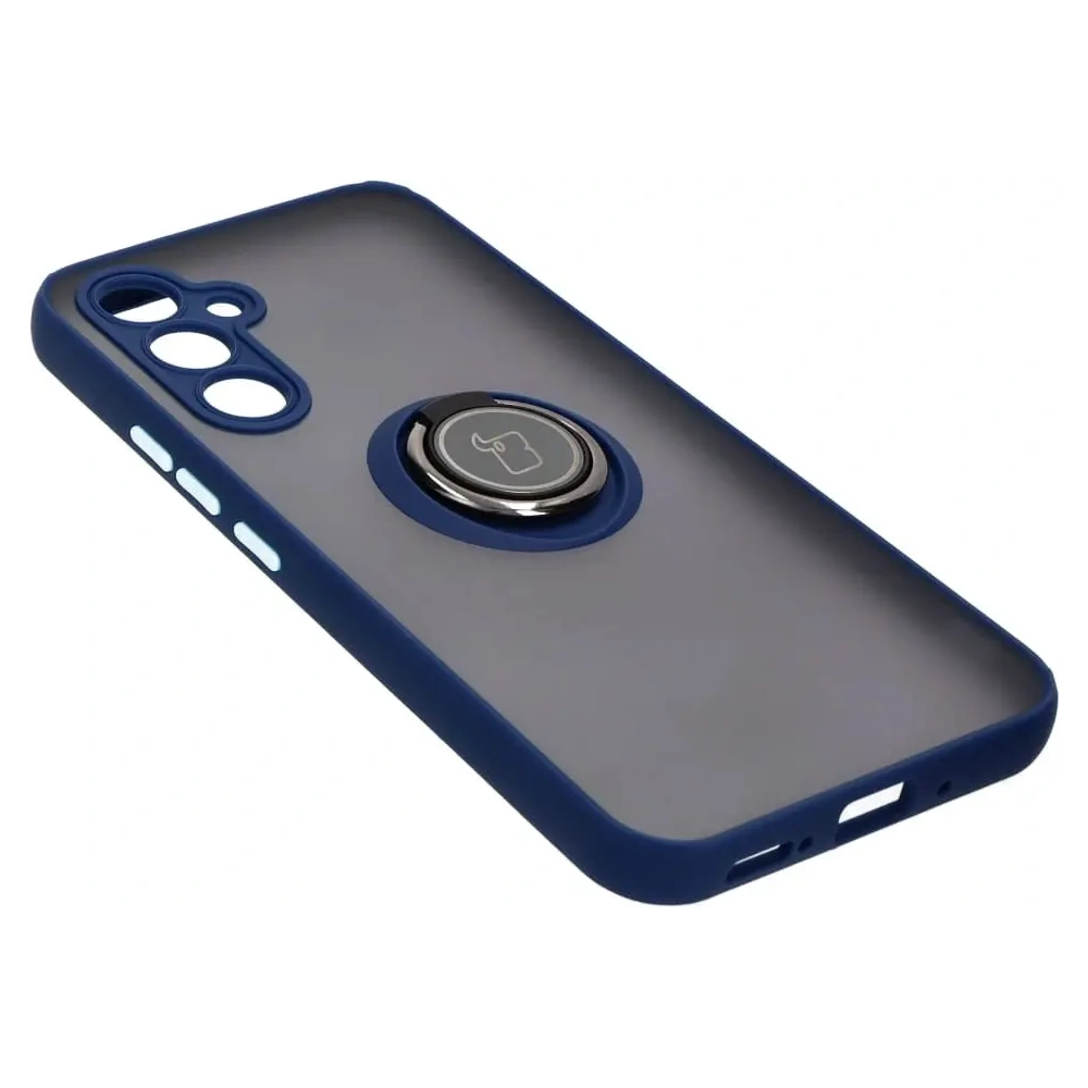 Hurtownia GSM - Bizon Case Hybrid Ring Samsung Galaxy A54 5G rauchig mit einem marineblauen Rahmen - BIZ1208 - {ean13} - Hurt