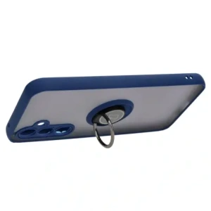 Wholesale Bizon Case Hybrid Ring Samsung Galaxy A54 5G smoky with a navy blue frame - BIZ1208 - {ean13} - Hurt
