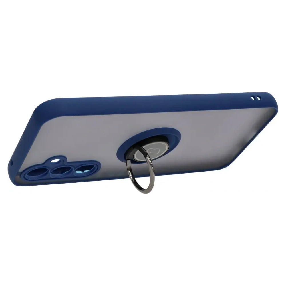 Hurtownia GSM - Bizon Case Hybrid Ring Samsung Galaxy A54 5G rauchig mit einem marineblauen Rahmen - BIZ1208 - {ean13} - Hurt
