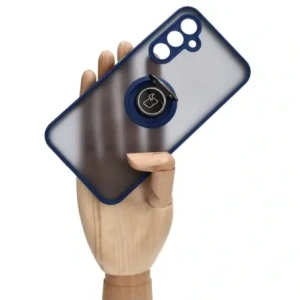 Wholesale Bizon Case Hybrid Ring Samsung Galaxy A54 5G smoky with a navy blue frame - BIZ1208 - {ean13} - Hurt
