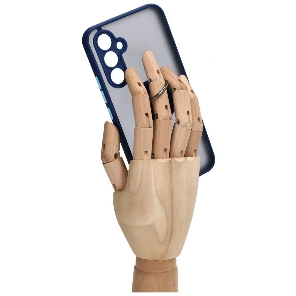 Hurtownia GSM - Bizon Case Hybrid Ring Samsung Galaxy A54 5G füstös színű, sötétkék kerettel - BIZ1208 - {ean13} - Hurt