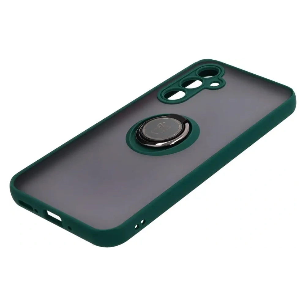 Hurtownia GSM - Etui z uchwytem na palec Bizon Case Hybrid Ring do Samsung Galaxy A54 5G przydymione z ciemnozieloną ramką - BIZ1213 - {ean13} - Hurt