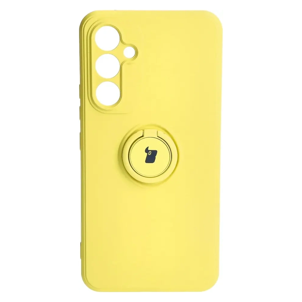 Hurtownia GSM - Etui Bizon Case Silicone Ring Sq do Samsung Galaxy A54 5G żółte - BIZ7549 - {ean13} - Hurt