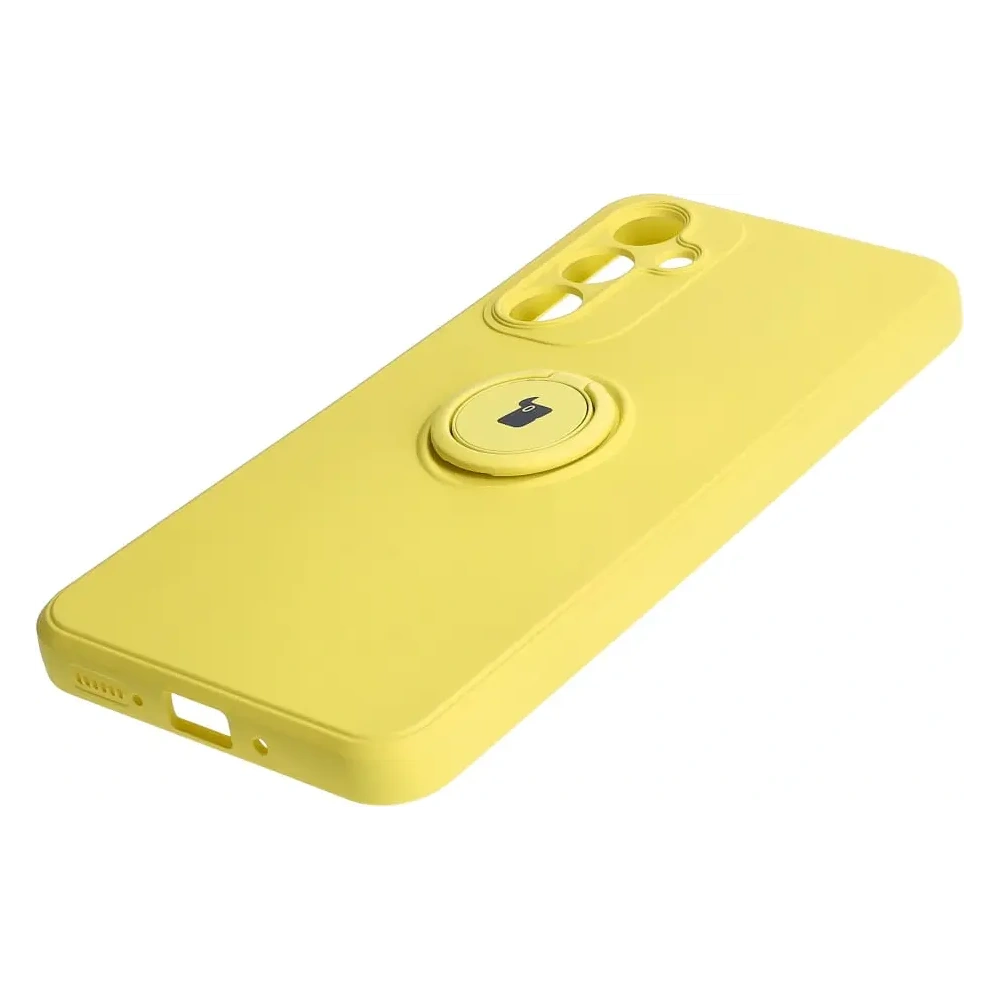 Hurtownia GSM - Etui Bizon Case Silicone Ring Sq do Samsung Galaxy A54 5G żółte - BIZ7549 - {ean13} - Hurt