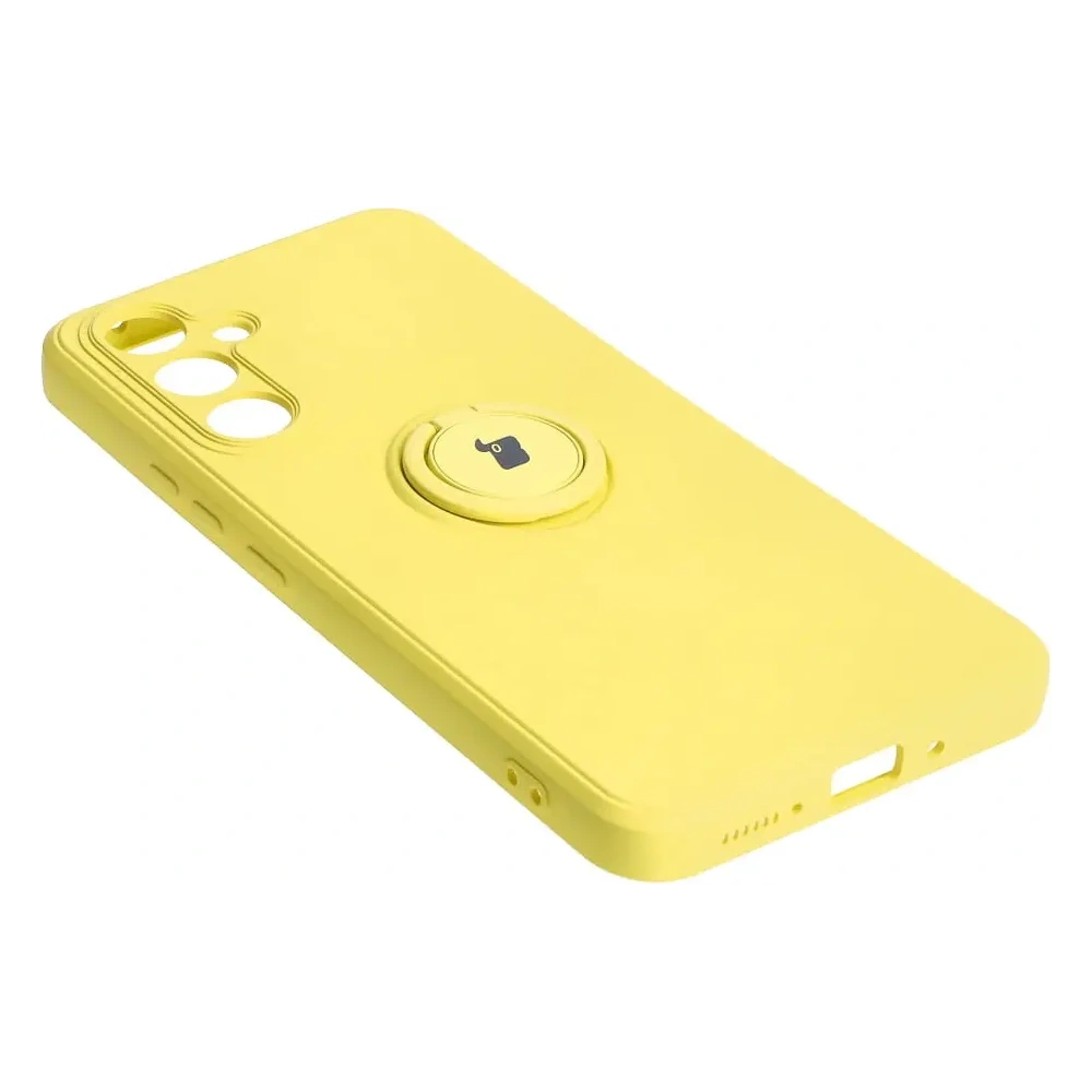 Hurtownia GSM - Etui Bizon Case Silicone Ring Sq do Samsung Galaxy A54 5G żółte - BIZ7549 - {ean13} - Hurt