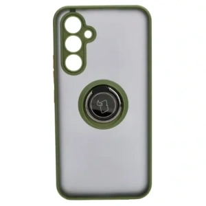 Wholesale Bizon Case Hybrid Ring Samsung Galaxy A54 5G smoky with a green frame - BIZ7550 - {ean13} - Hurt