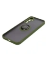 Hurtownia GSM - Etui z uchwytem na palec Bizon Case Hybrid Ring do Galaxy A54 5G, przydymione z zieloną ramką - BIZ7550 - {ean13} - Hurt