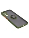Hurtownia GSM - Etui z uchwytem na palec Bizon Case Hybrid Ring do Samsung Galaxy A54 5G przydymione z zieloną ramką - BIZ7550 - {ean13} - Hurt