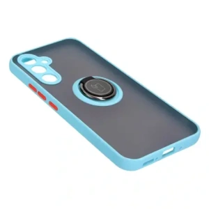 Hurtownia GSM - Etui z uchwytem na palec Bizon Case Hybrid Ring do Samsung Galaxy A54 5G przydymione z jasnoniebieską ramką - BIZ1220 - {ean13} - Hurt