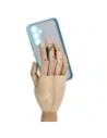 Hurtownia GSM - Etui s držákem na prst Bizon Case Hybrid Ring pro Samsung Galaxy A54 5G kouřové s jasně modrým rámečkem - BIZ1220 - {ean13} - Hurt