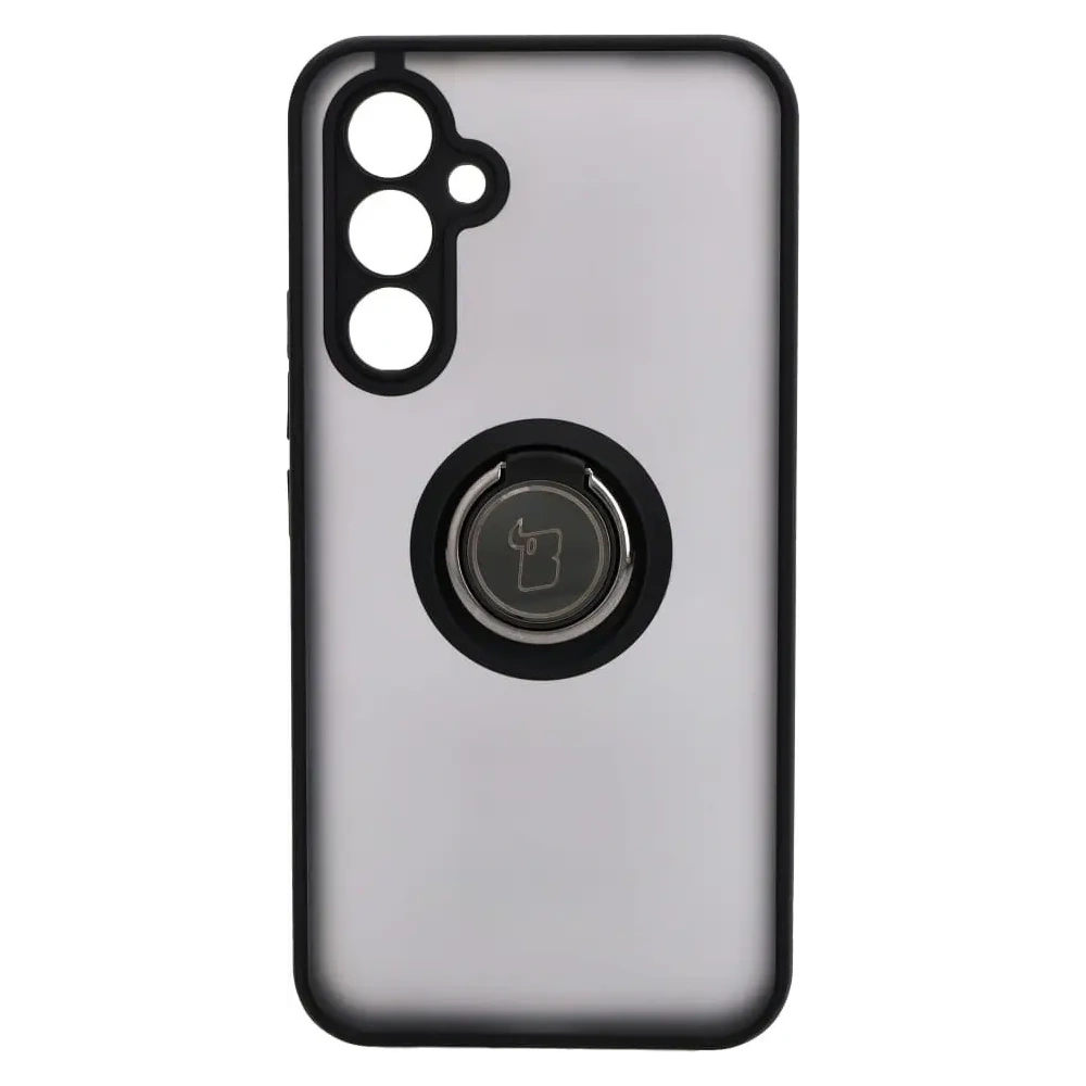 Hurtownia GSM - Etui z uchwytem na palec Bizon Case Hybrid Ring do Samsung Galaxy A54 5G przydymione z czarną ramką - BIZ1221 - {ean13} - Hurt