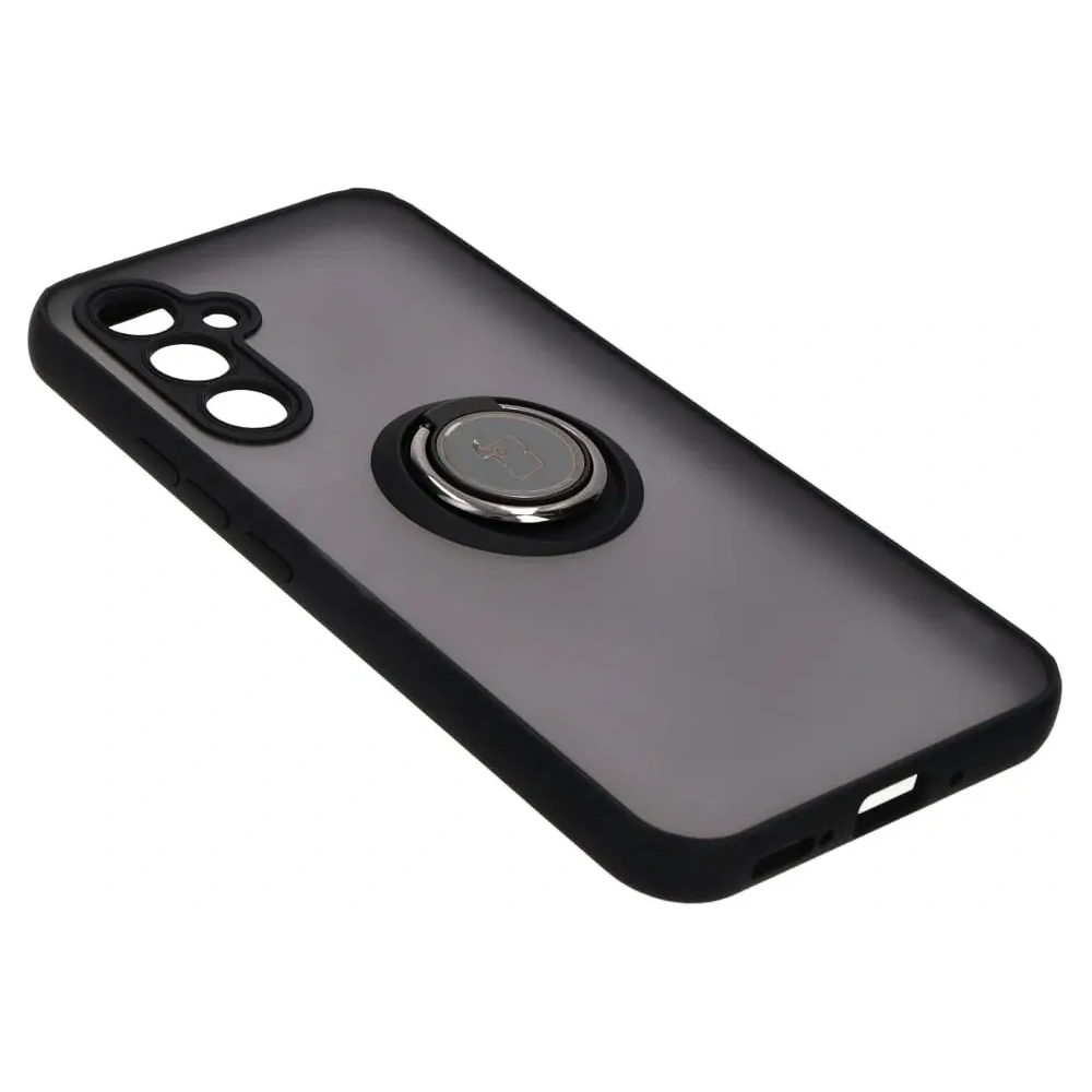 Hurtownia GSM - Etui z uchwytem na palec Bizon Case Hybrid Ring do Samsung Galaxy A54 5G przydymione z czarną ramką - BIZ1221 - {ean13} - Hurt