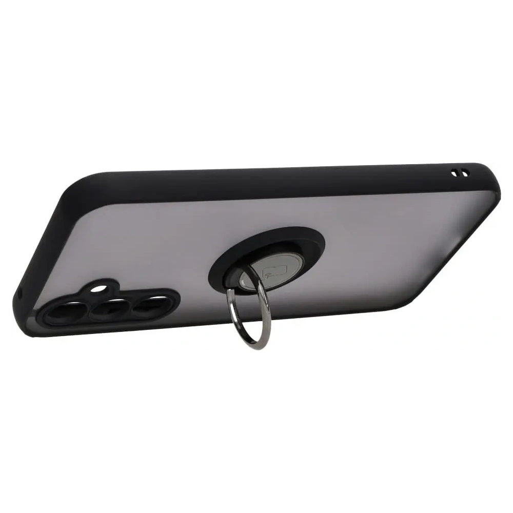 Hurtownia GSM - Etui z uchwytem na palec Bizon Case Hybrid Ring do Samsung Galaxy A54 5G przydymione z czarną ramką - BIZ1221 - {ean13} - Hurt