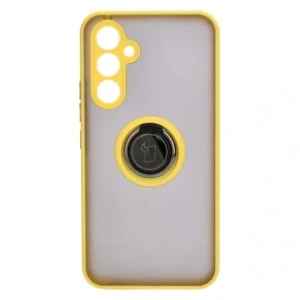 Hurtownia GSM - Bizon Case Hybrid Ring Samsung Galaxy A54 5G fumuriu cu un cadru galben - BIZ7552 - {ean13} - Hurt