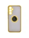 Hurtownia GSM - Bizon Case Hybrid Ring Samsung Galaxy A54 5G fumuriu cu un cadru galben - BIZ7552 - {ean13} - Hurt