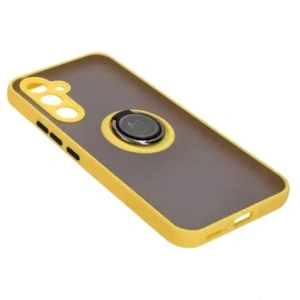 Hurtownia GSM - Bizon Case Hybrid Ring Samsung Galaxy A54 5G fumuriu cu un cadru galben - BIZ7552 - {ean13} - Hurt