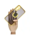 Hurtownia GSM - Bizon Case Hybrid Ring Samsung Galaxy A54 5G fumuriu cu un cadru galben - BIZ7552 - {ean13} - Hurt