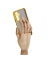 Hurtownia GSM - Bizon Case Hybrid Ring Samsung Galaxy A54 5G fumuriu cu un cadru galben - BIZ7552 - {ean13} - Hurt