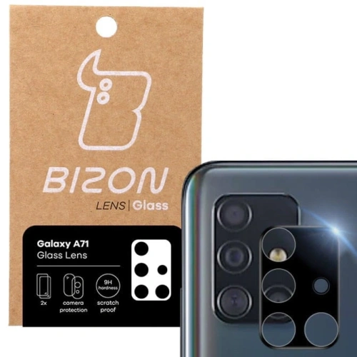 Szkło na aparat Bizon Glass Lens do Samsung Galaxy A71 [2 PACK]