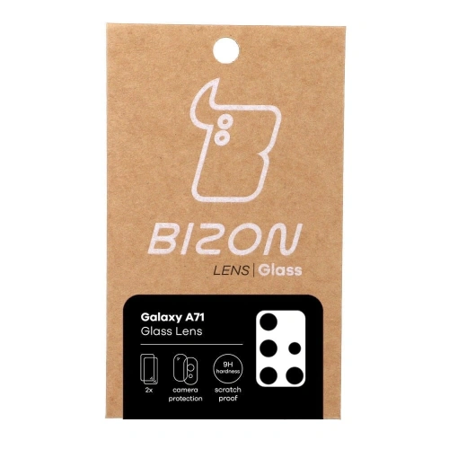 Szkło na aparat Bizon Glass Lens do Samsung Galaxy A71 [2 PACK]