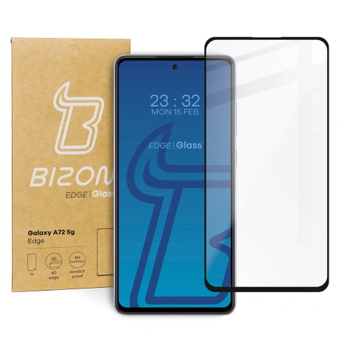 Szkło hartowane Bizon Glass Edge do Samsung Galaxy A72 5G czarne