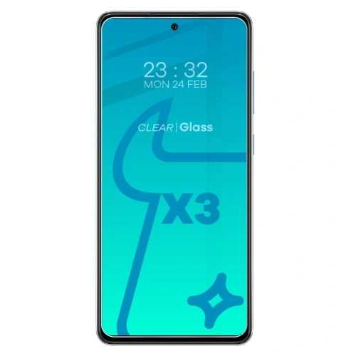 3x szkło hartowane Bizon Glass Clear + szkło na obiektyw Samsung Galaxy A72 5G