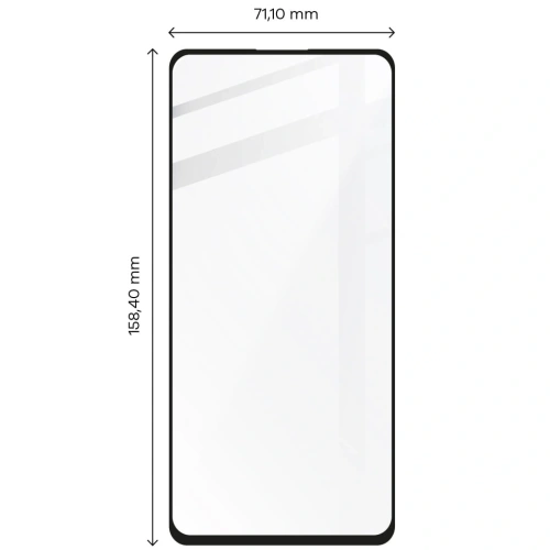 2x szkło hartowane Bizon Glass Edge + ochrona na obiektyw Samsung Galaxy A72 5G czarne