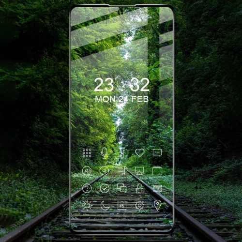 2x szkło hartowane Bizon Glass Edge + ochrona na obiektyw Samsung Galaxy A72 5G czarne