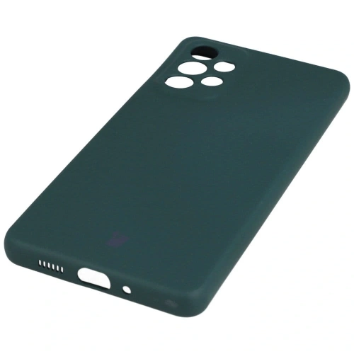 Etui Bizon Case Silicone do Samsung Galaxy A73 5G ciemnozielone