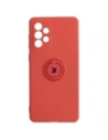 Bizon Case Silikonring Samsung Galaxy A73 5G dunkelrosa