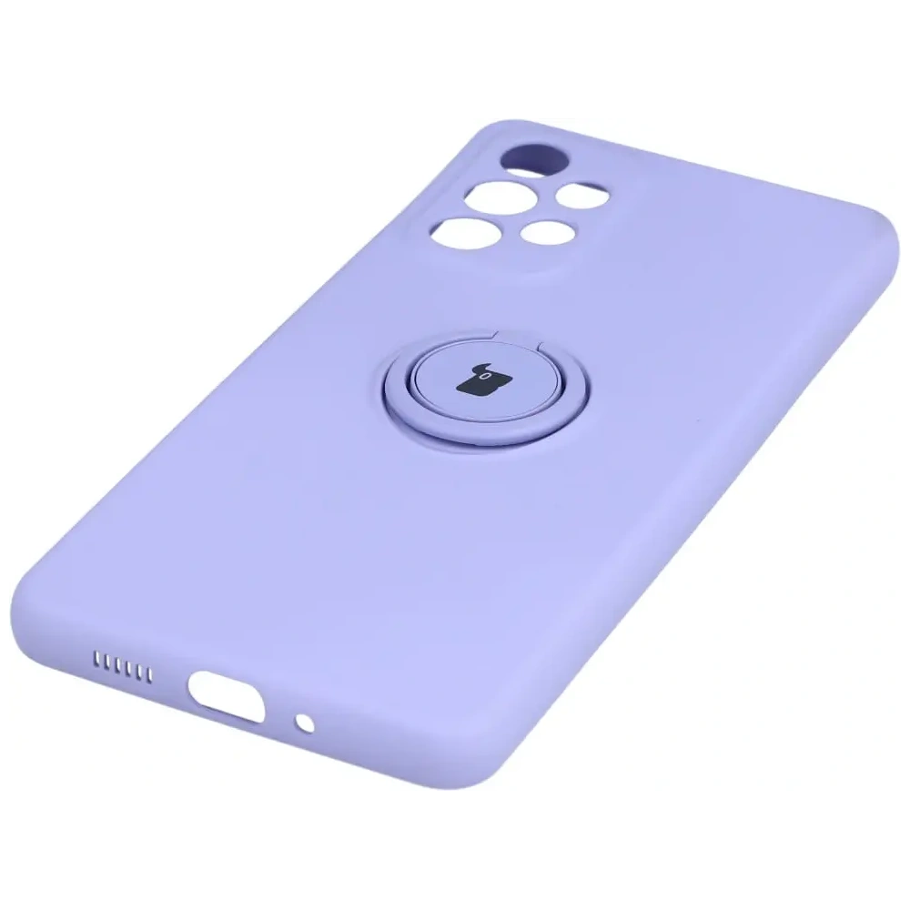 Hurtownia GSM - Etui Bizon Case Silicone Ring do Samsung Galaxy A73 5G jasnofialové - BIZ1239 - {ean13} - Hurt