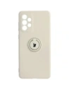 Bizon Case Silicone Ring Samsung Galaxy A73 5G beige