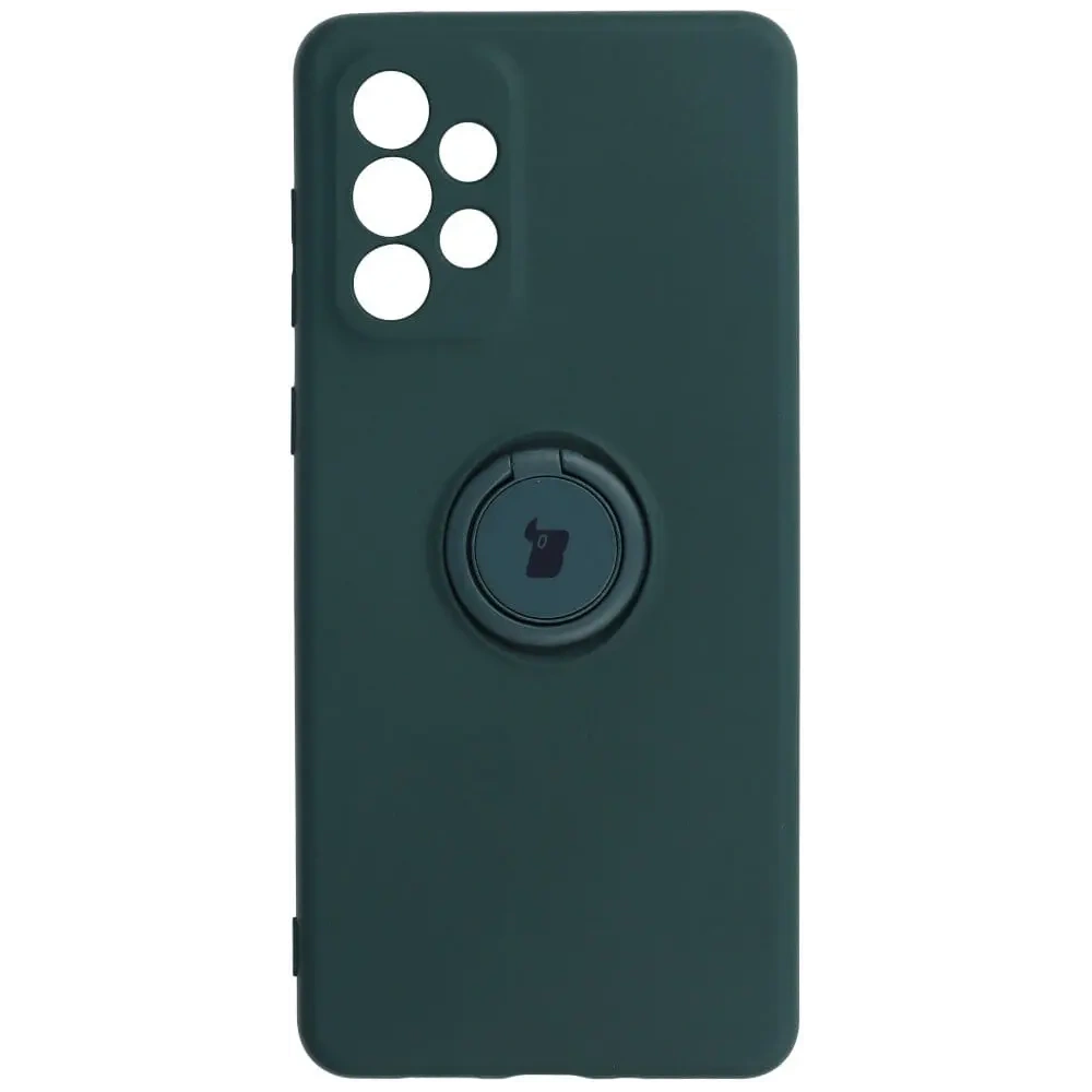 Hurtownia GSM - Etui Bizon Case Silicone Ring do Samsung Galaxy A73 5G ciemnozielone - BIZ7563 - {ean13} - Hurt