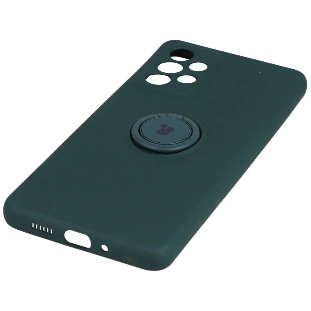 Hurtownia GSM - Etui Bizon Case Silicone Ring do Samsung Galaxy A73 5G ciemnozielone - BIZ7563 - {ean13} - Hurt