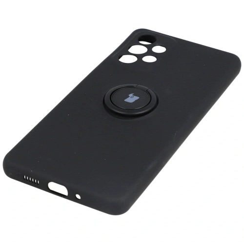 Etui Bizon Case Silicone Ring do Samsung Galaxy A73 5G czarne