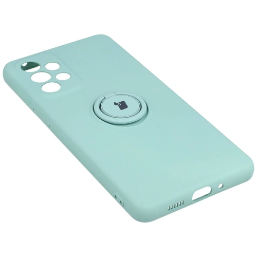 Etui Bizon Case Silicone Ring do Samsung Galaxy A73 5G turkusowe