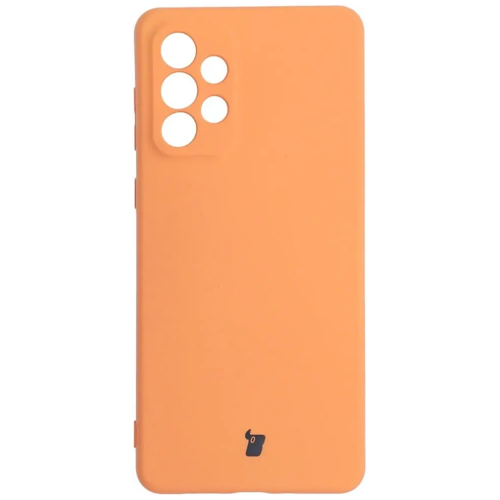 Hurtownia GSM - Etui Bizon Case Silicone do Samsung Galaxy A73 5G pomarańczowe - BIZ7565 - {ean13} - Hurt