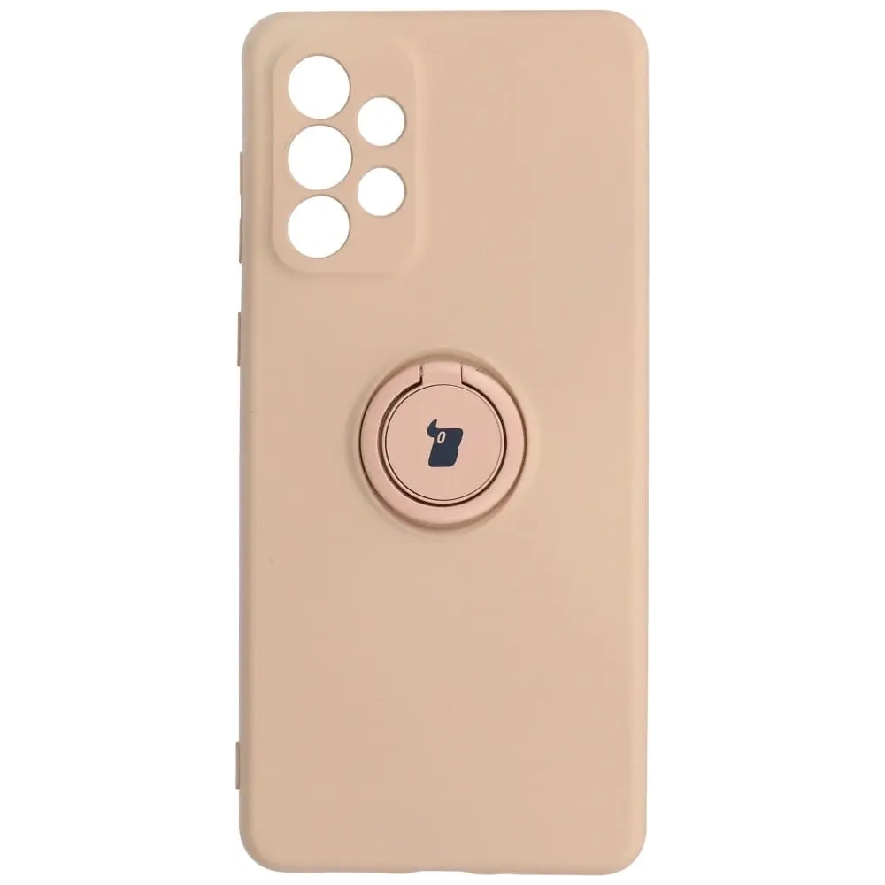 Hurtownia GSM - Etui Bizon Case Silicone Ring do Samsung Galaxy A73 5G jasnorůžové - BIZ1250 - {ean13} - Hurt