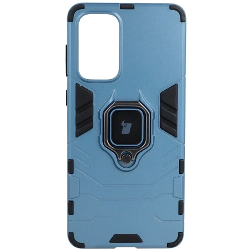 Etui Bizon Case Armor Ring do Samsung Galaxy A73 5G niebieskie