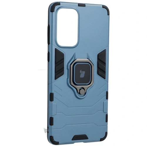 Etui Bizon Case Armor Ring do Samsung Galaxy A73 5G niebieskie