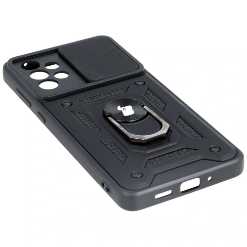 Etui Bizon Case CamShield Ring do Samsung Galaxy A73 5G czarne