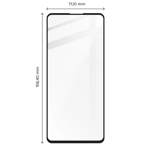 Szkło hartowane Bizon Glass Edge - [2 PACK] + ochrona na obiektyw Samsung Galaxy A73 czarne