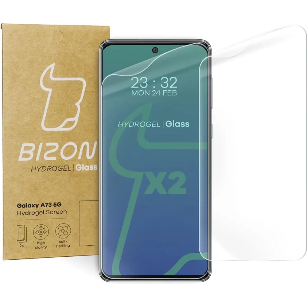 Hurtownia GSM - Folia hydrożelowa na ekran Bizon Glass Hydrogel, Galaxy A73 5G, 2 sztuki - BIZ7567 - {ean13} - Hurt