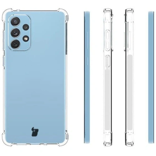 Etui + 2x szkło na ekran + obiektyw Bizon Case Clear Pack do Samsung Galaxy A73 5G przezroczyste