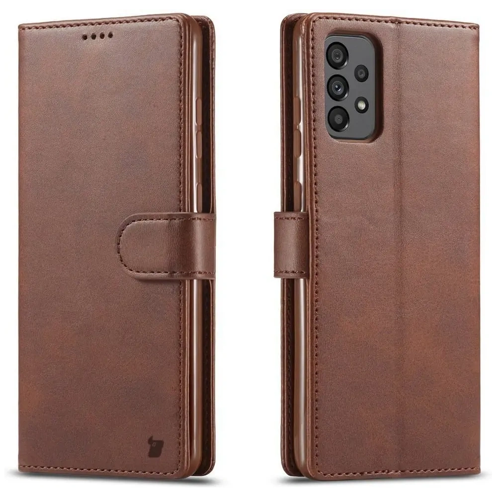 Hurtownia GSM - Etui Bizon Case Wallet do Samsung Galaxy A73 5G tmavě hnědé - BIZ1262 - {ean13} - Hurt