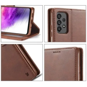 Hurtownia GSM - Etui Bizon Case Wallet do Samsung Galaxy A73 5G tmavě hnědé - BIZ1262 - {ean13} - Hurt