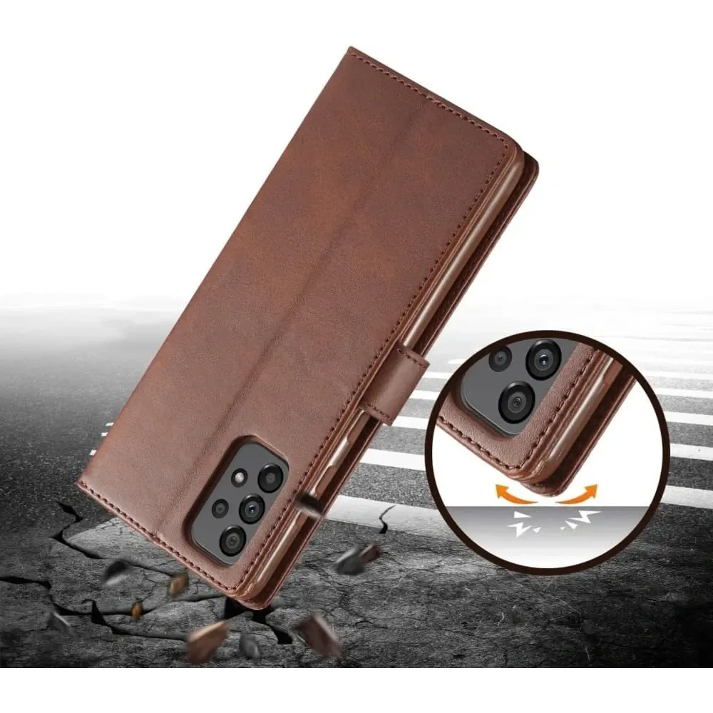 Hurtownia GSM - Etui Bizon Case Wallet do Samsung Galaxy A73 5G tmavě hnědé - BIZ1262 - {ean13} - Hurt