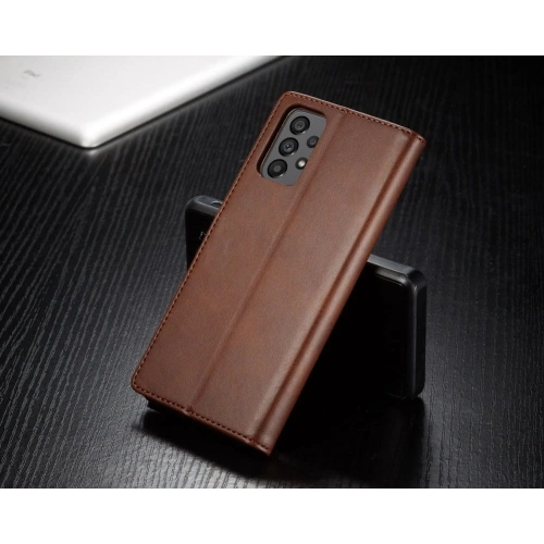 Etui Bizon Case Wallet do Samsung Galaxy A73 5G ciemnobrązowe